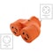 Ac Works Plug Adapter, L5-20R, L14-20P, L5-20P, L14-20P, 0 ft., Orange ADVL1420L520 - alternate 4